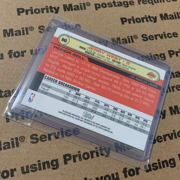 Jerry West ‘06 Topps Card - Picture 4 of 6